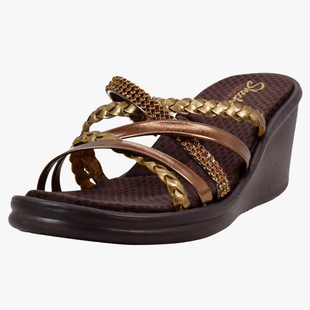 Skechers Cali Strappy Wedge Heel Sandal